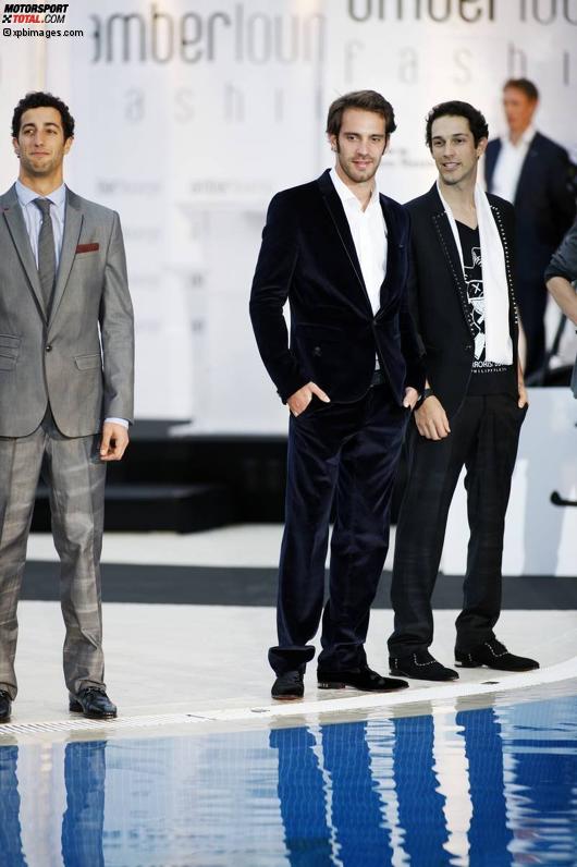 Daniel Ricciardo (Toro Rosso), Jean-Eric Vergne (Toro Rosso) und Bruno Senna (Williams) 