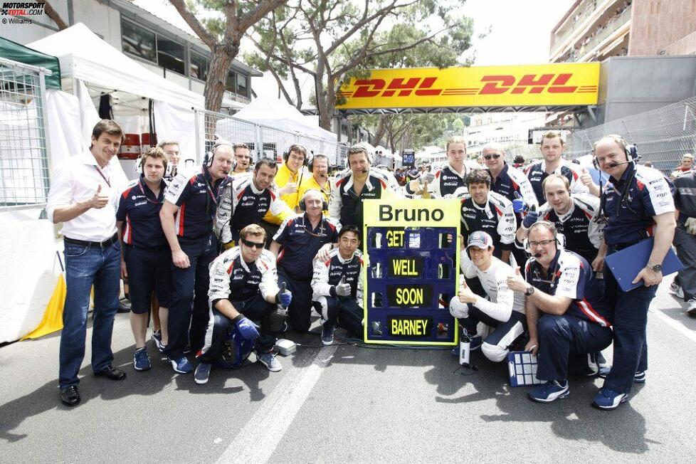Das Williams-Team sendet beste Grüße an den Mechaniker, der nach dem Boxenfeuer von Barcelona noch im Krankenhaus ist