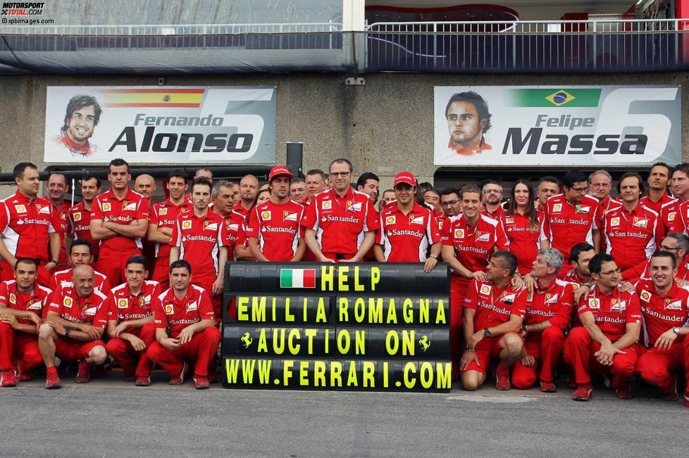 Ferrari gedenkt den Opfern des Erdbebens in Norditalien und sammelt auch mittels einer Charity-Auktion
