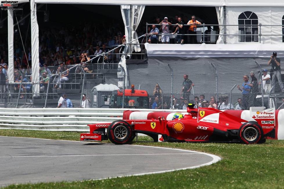 Felipe Massa (Ferrari) dreht sich in der sechsten Runde im Senna-S