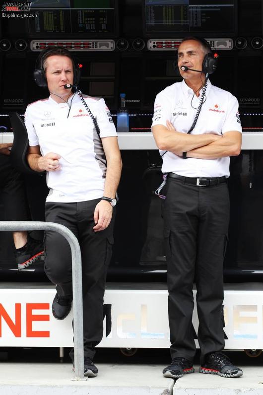 Sam Michael und Martin Whitmarsh (Teamchef, McLaren) 