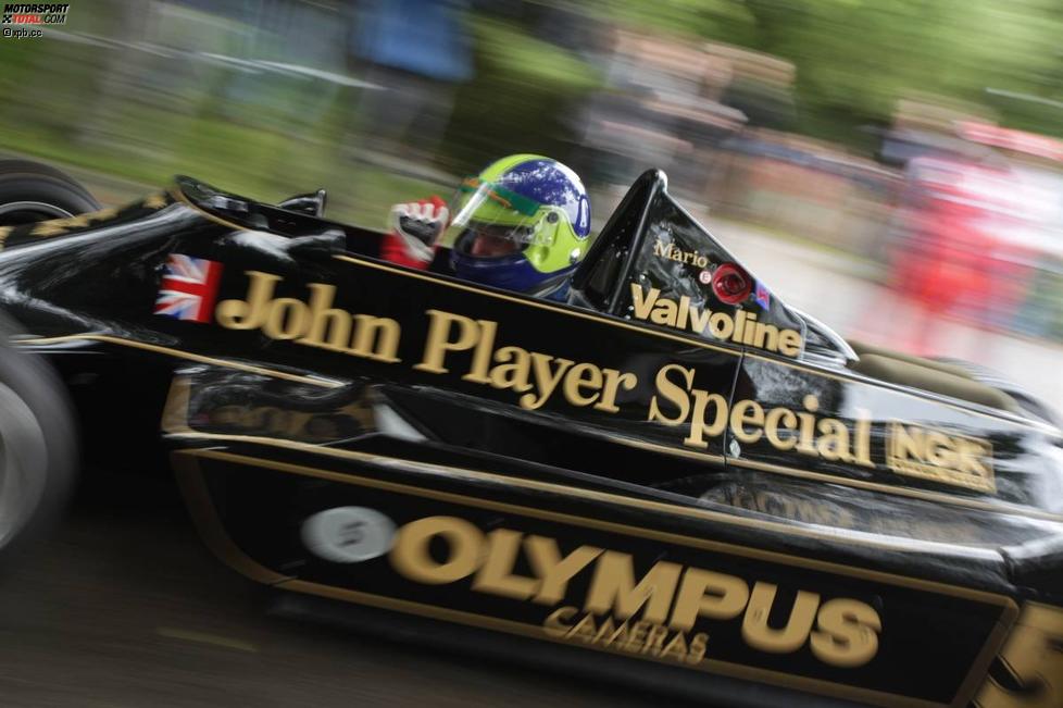 Emerson Fittipaldi in einem Formel-1-Lotus