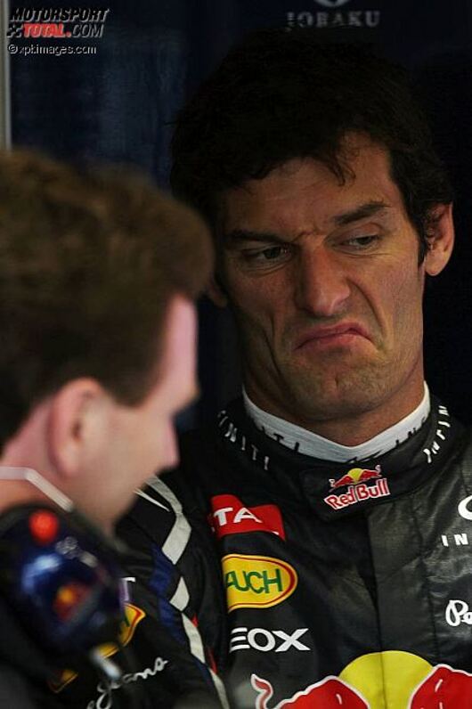 Christian Horner (Red-Bull-Teamchef) und Mark Webber (Red Bull) 