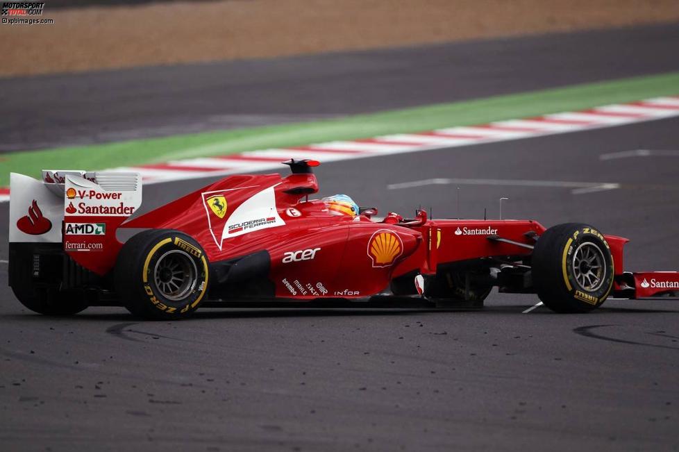 Nicht ganz die richtige Richtung: Fernando Alonso (Ferrari) 