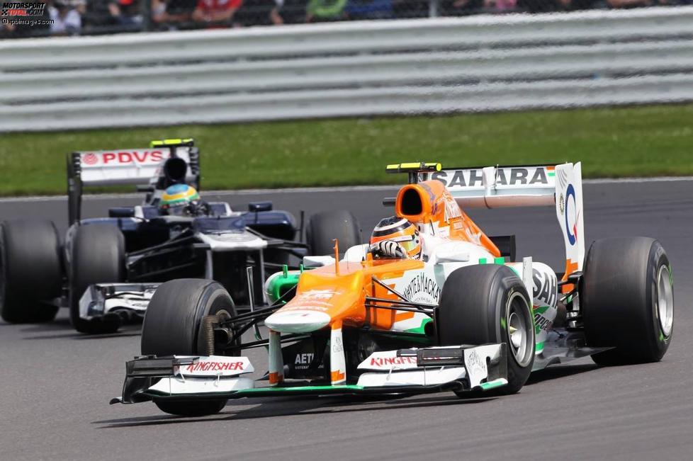 Nico Hülkenberg (Force India) und Bruno Senna (Williams) 