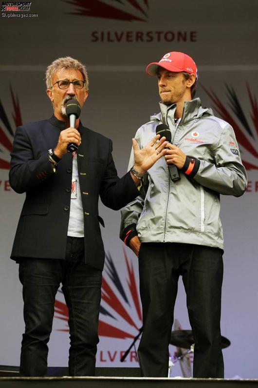 Eddie Jordan und Jenson Button (McLaren) 