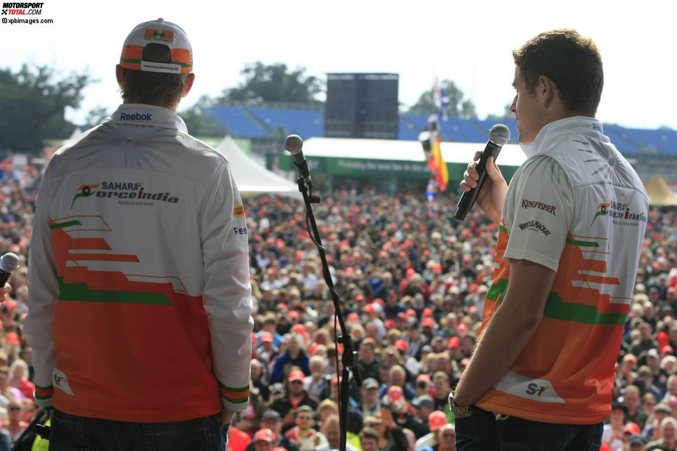 Nico Hülkenberg (Force India) und Paul di Resta (Force India) 