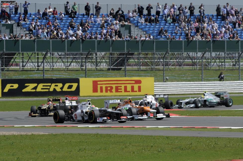 Sergio Perez (Sauber) und Nico Hülkenberg (Force India) 