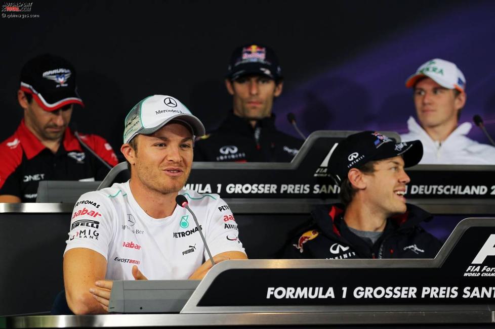 Nico Rosberg (Mercedes) und Sebastian Vettel (Red Bull) 