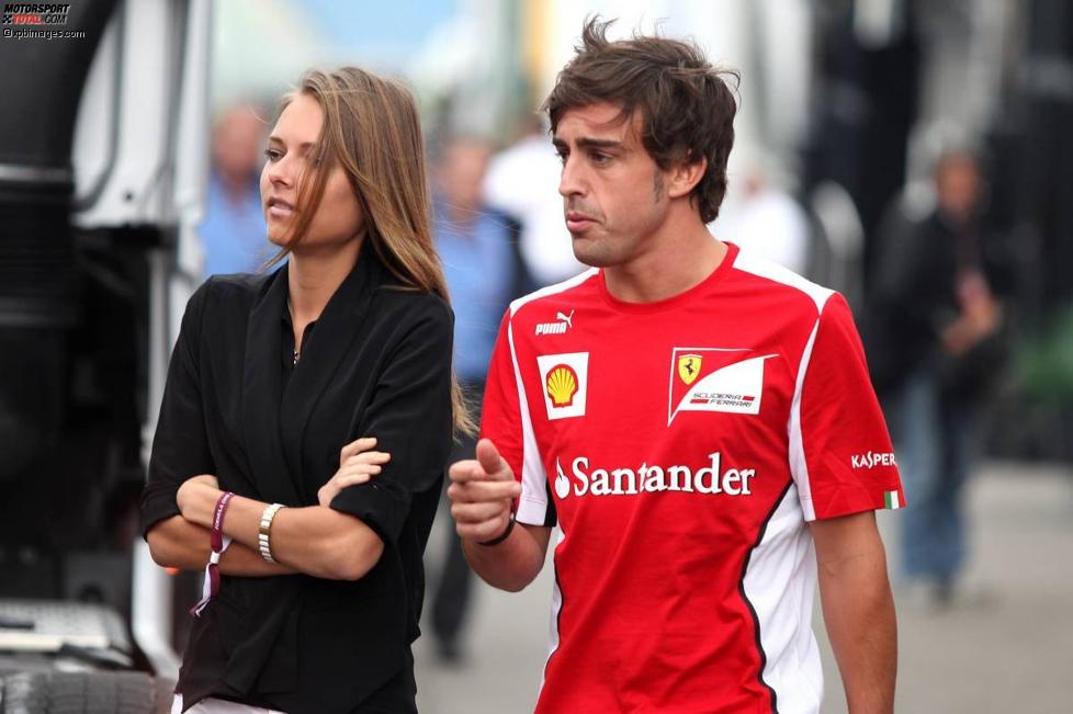 Fernando Alonso (Ferrari) mit seiner neuen Flamme Dascha Kapustina