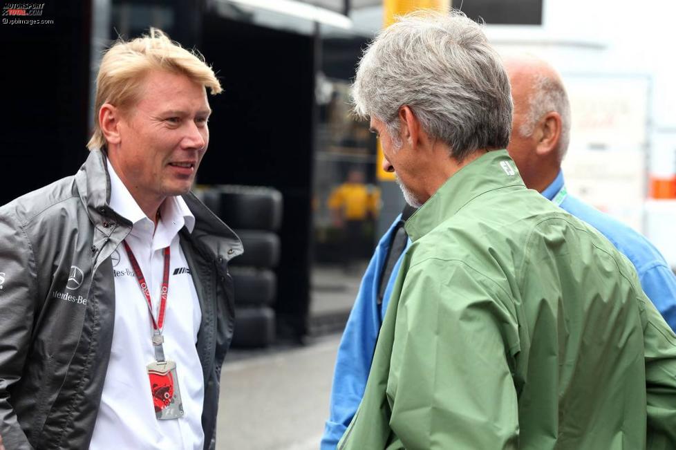 Mika Häkkinen und Damon Hill