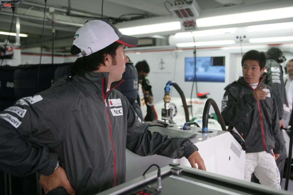 Sergio Perez und Kamui Kobayashi (Sauber) 