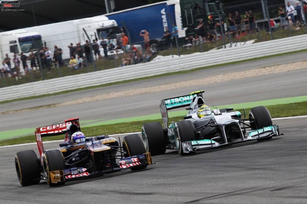 Daniel Ricciardo (Toro Rosso) und Nico Rosberg (Mercedes) 