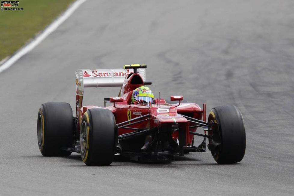 Erste Runde: Felipe Massa (Ferrari) ohne Frontflügel