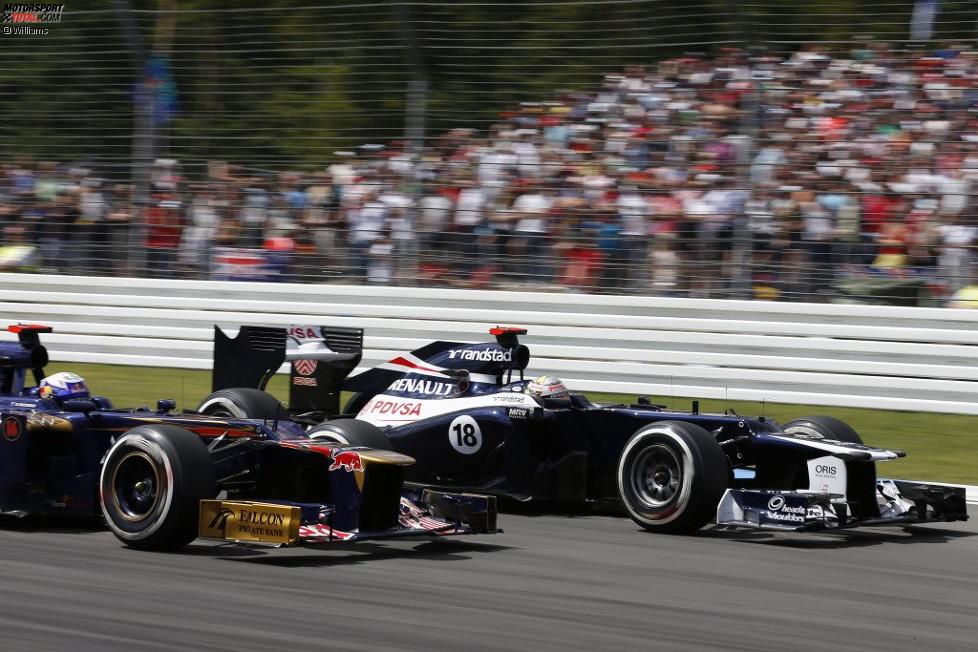 Pastor Maldonado (Williams) und Daniel Ricciardo (Toro Rosso) 