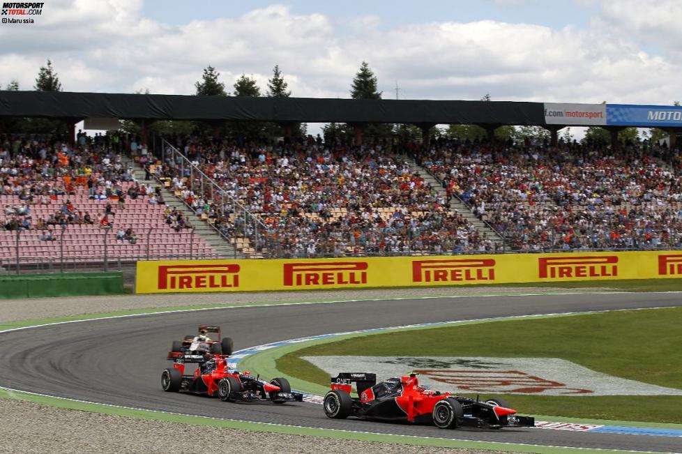 Timo Glock vor Charles Pic (Marussia) 
