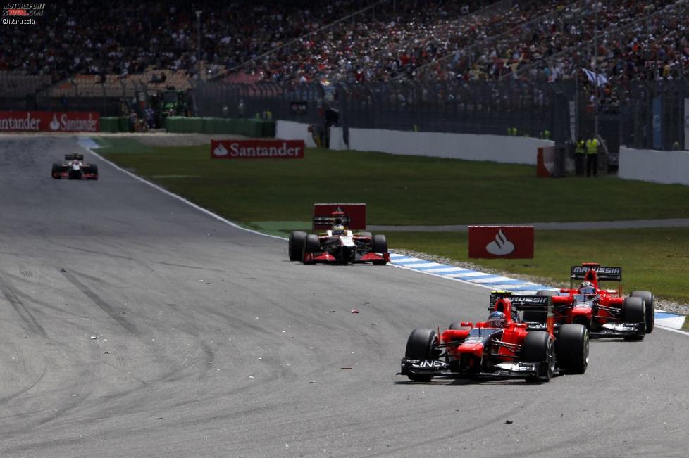 Timo Glock vor Charles Pic (Marussia) 