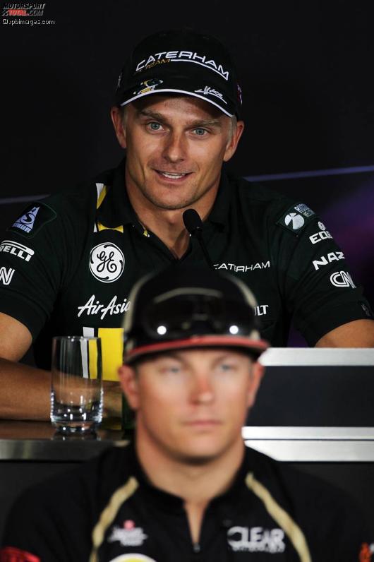 Heikki Kovalainen (Caterham) und Kimi Räikkönen (Lotus) 