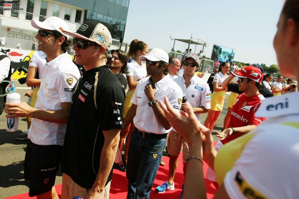 Pedro de la Rosa (HRT) und Heikki Kovalainen (Caterham) 