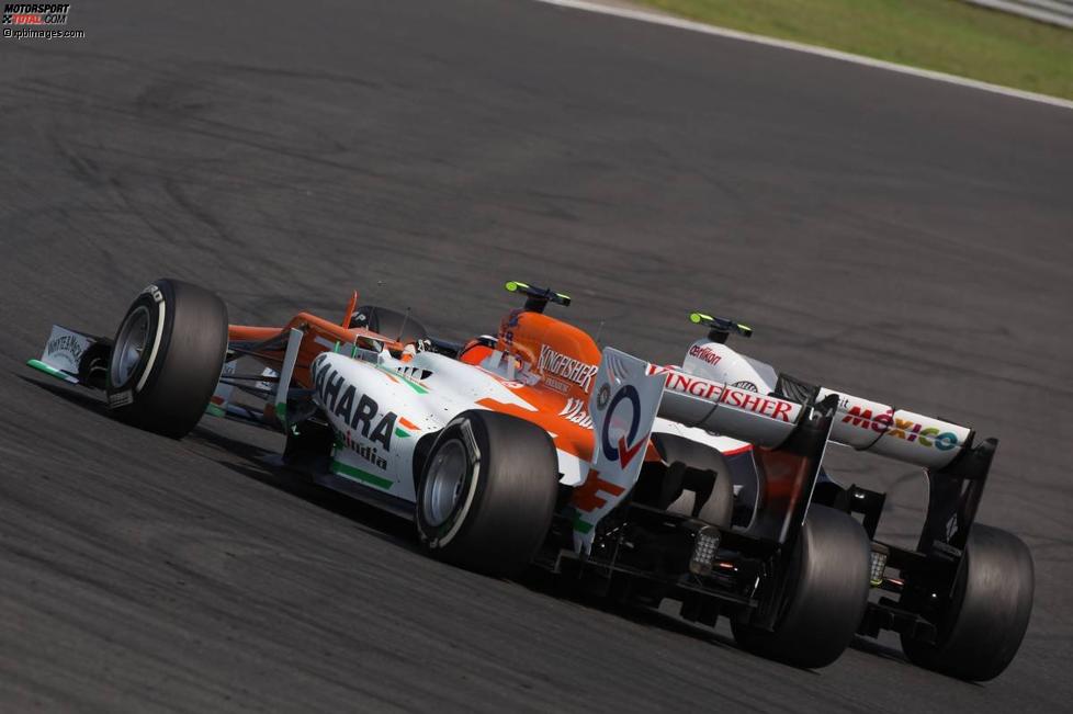 Nico Hülkenberg (Force India) und Sergio Perez (Sauber) 