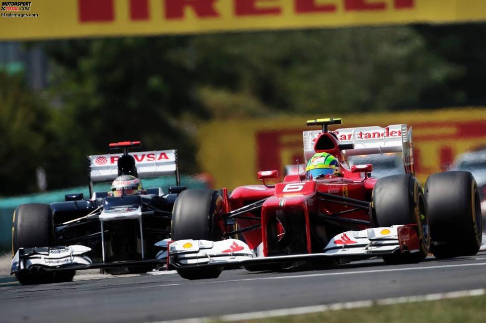 Felipe Massa (Ferrari) und Pastor Maldonado (Williams) 