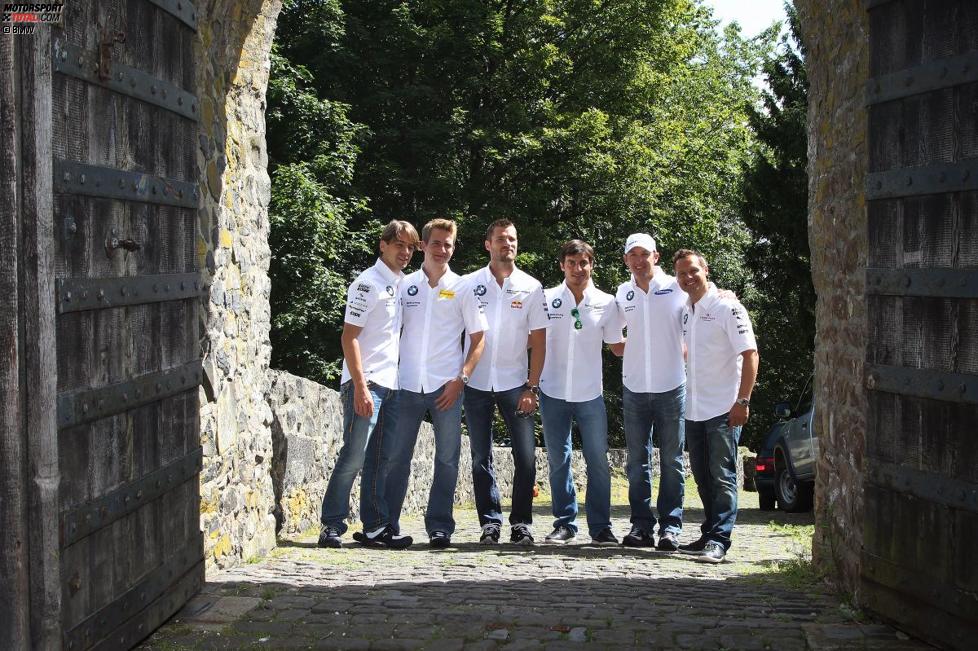 Augusto Farfus (RBM-BMW), Dirk Werner (Schnitzer-BMW), Martin Tomczyk (RMG-BMW), Bruno Spengler (Schnitzer-BMW) und Andy Priaulx (RBM-BMW) 