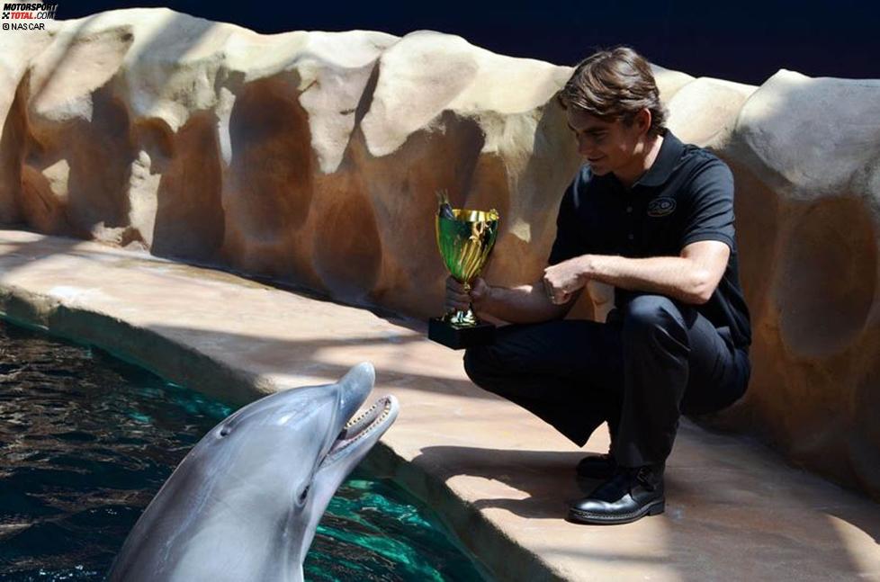 Jeff Gordon und der Delphin