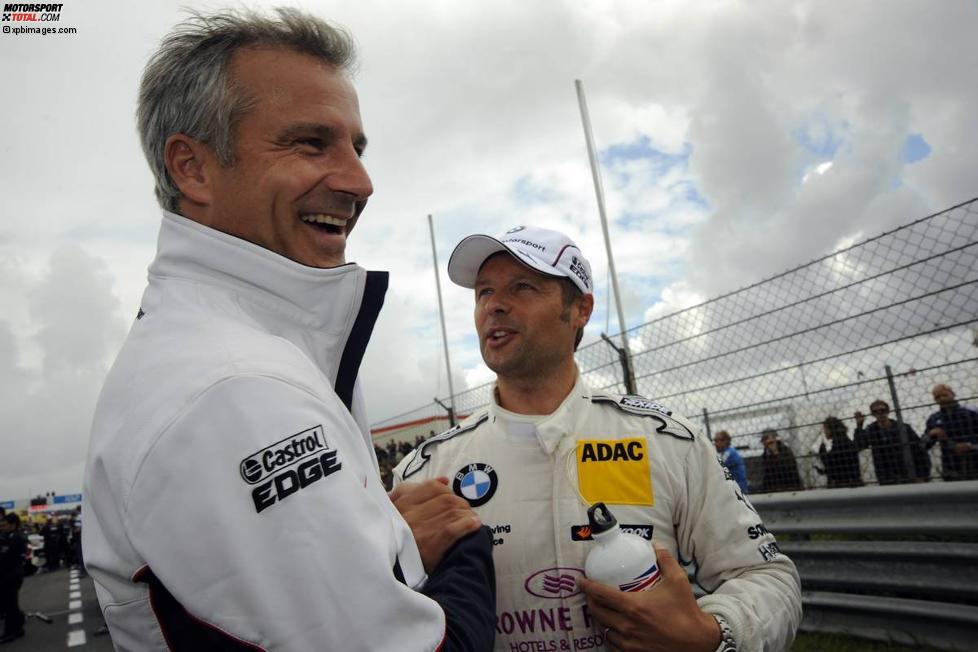 Andy Priaulx (RBM-BMW) und Jens Marquardt (BMW Motorsport Direktor) 