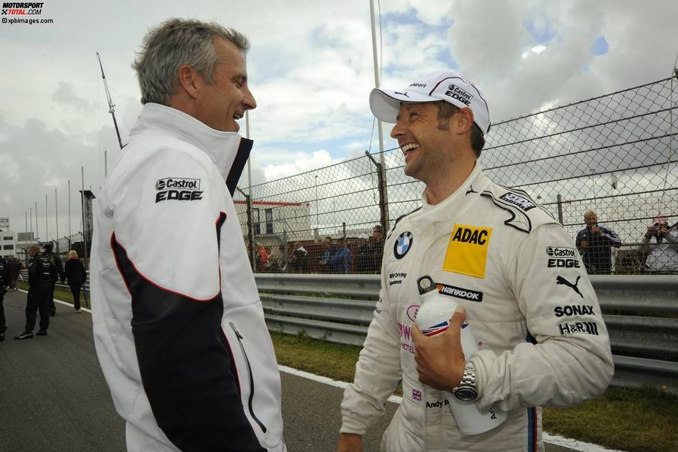 Jens Marquardt (BMW Motorsport Direktor) und Andy Priaulx (RBM-BMW) 
