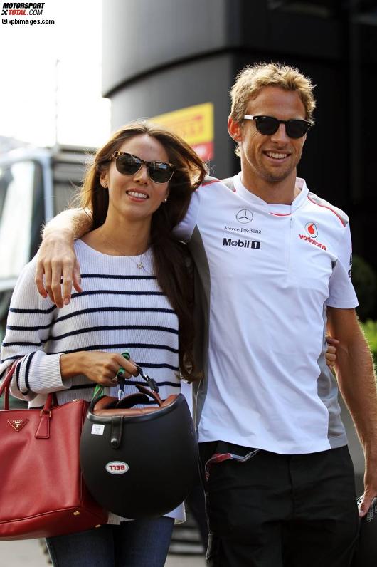 Jenson Button (McLaren) mit Freundin Jessica Michibata
