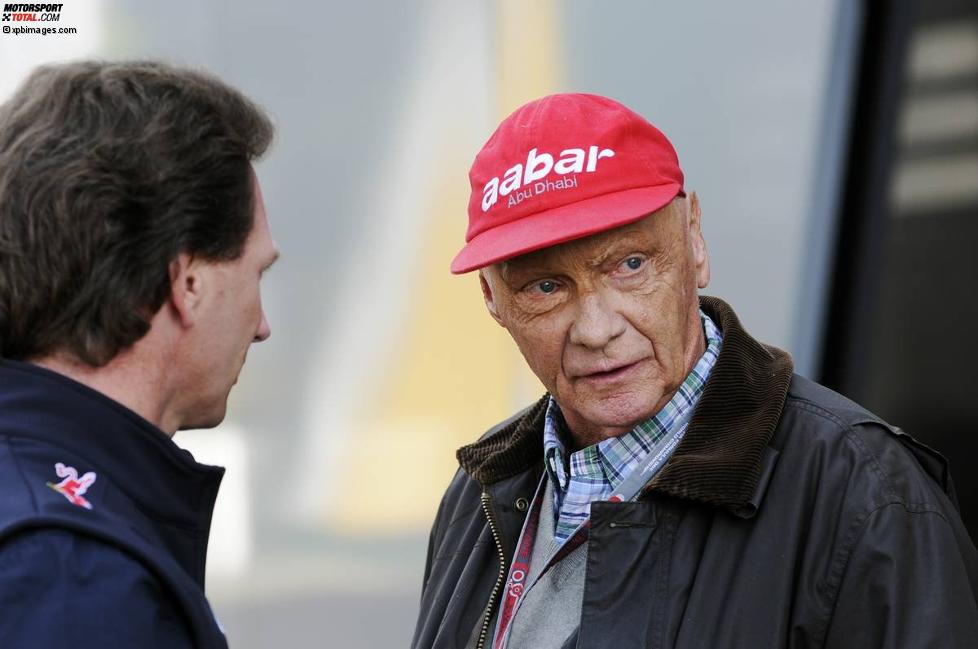 Christian Horner (Red-Bull-Teamchef) und Niki Lauda