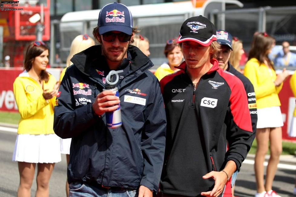 Jean-Eric Vergne (Toro Rosso) und Charles Pic (Marussia) 