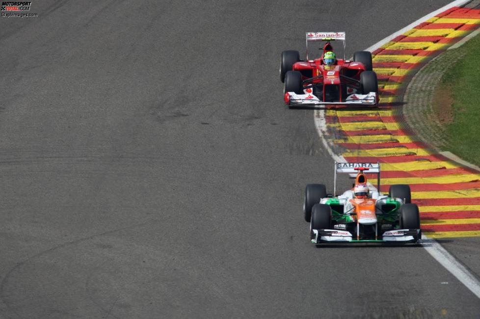 Paul di Resta (Force India) und Felipe Massa (Ferrari) 
