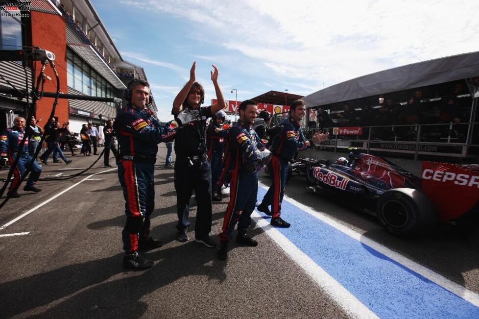 Jubel um Jean-Eric Vergne (Toro Rosso) 