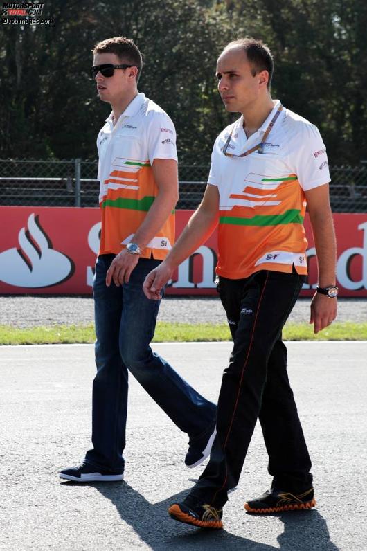 Paul di Resta (Force India) beim Track-Walk