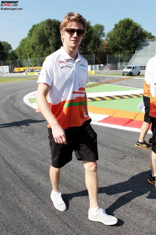 Nico Hülkenberg (Force India) beim Track-Walk