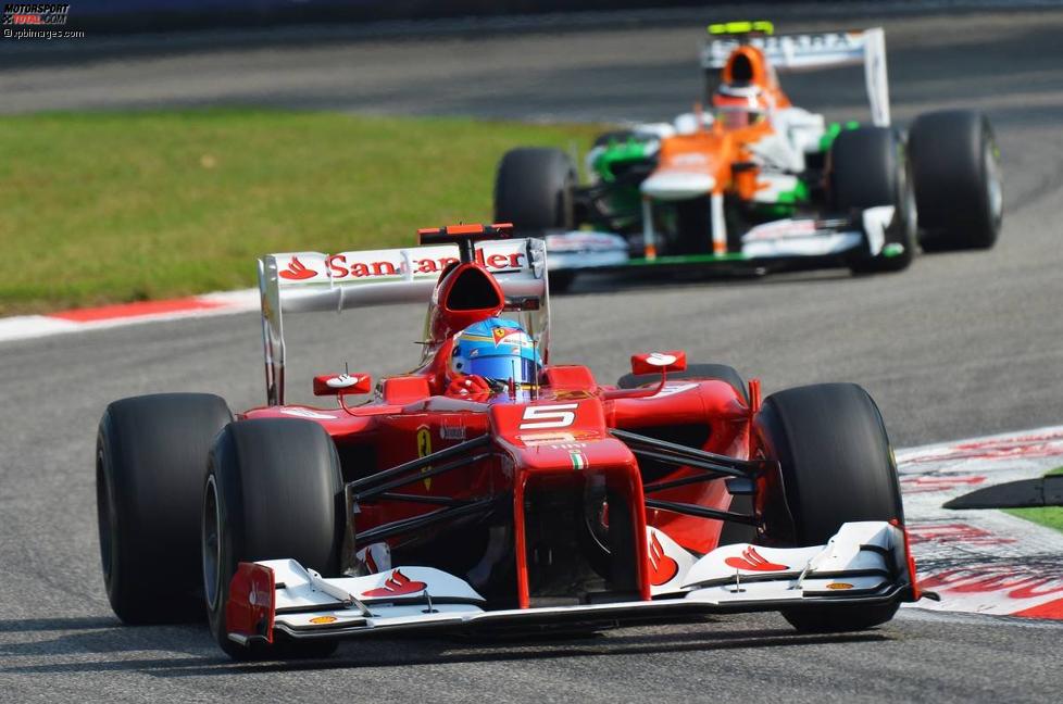 Fernando Alonso (Ferrari) und Nico Hülkenberg (Force India) 