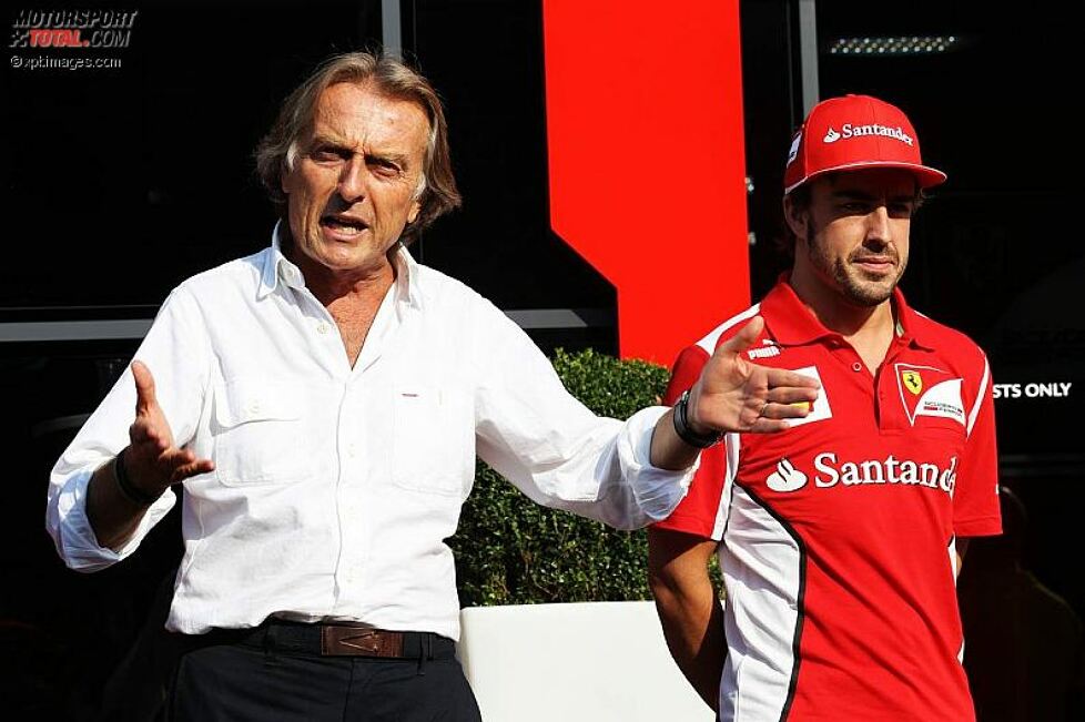 Luca di Montezemolo (Ferrari-Präsident) und Fernando Alonso (Ferrari) 