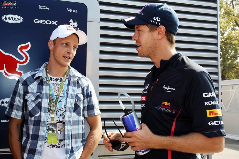 Mikko Hirvonen (Citroen) und Sebastian Vettel (Red Bull) 