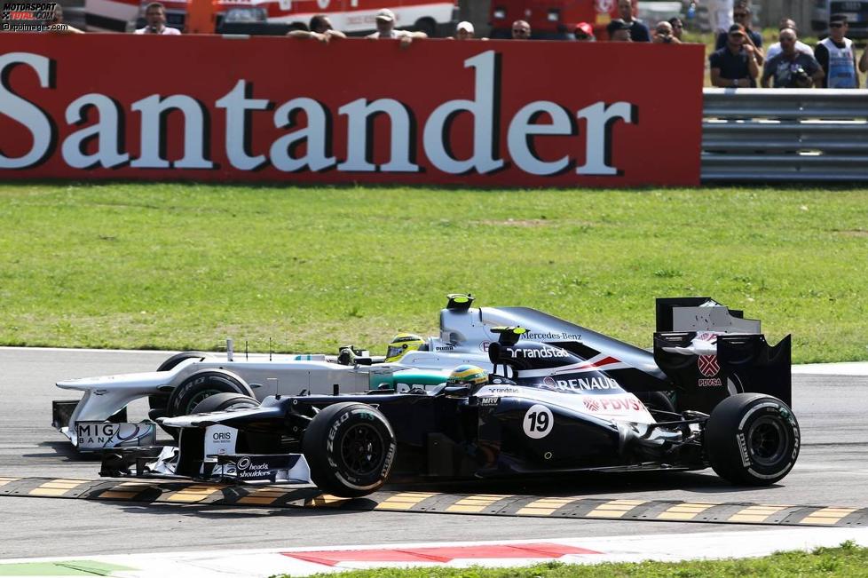 Nico Rosberg (Mercedes) und Bruno Senna (Williams) 