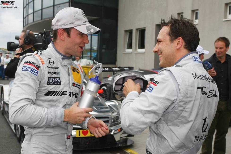 Jamie Green (HWA-Mercedes) und Andy Priaulx (RBM-BMW) 