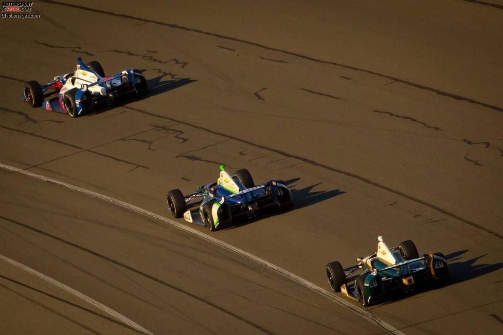 Marco Andretti (Andretti), Tony Kanaan (KV) und Ed Carpenter (Carpenter) 