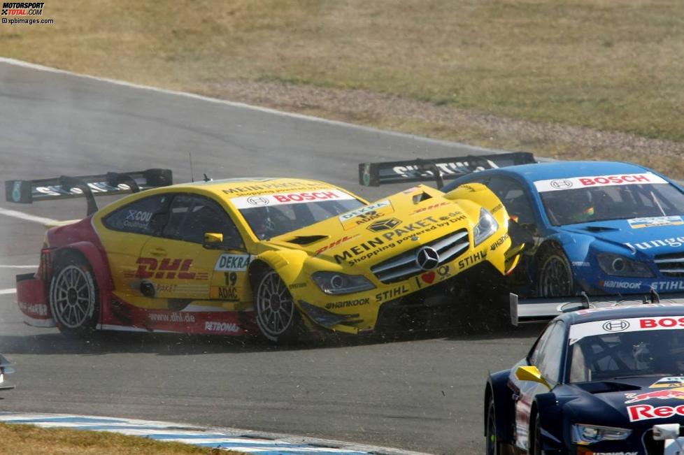 David Coulthard (Mücke-Mercedes) und Roberto Merhi (Persson-Mercedes) 