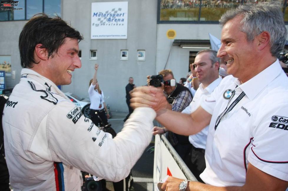 Bruno Spengler (Schnitzer-BMW) und Jens Marquardt (BMW Motorsport Direktor) 