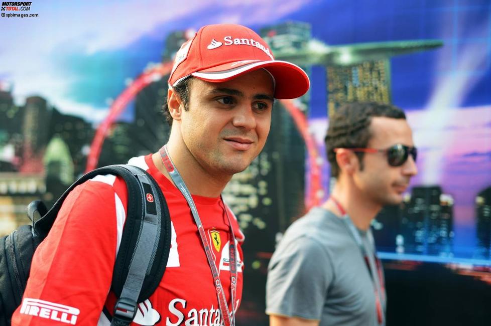Felipe Massa (Ferrari) mit Manager Nicolas Todt
