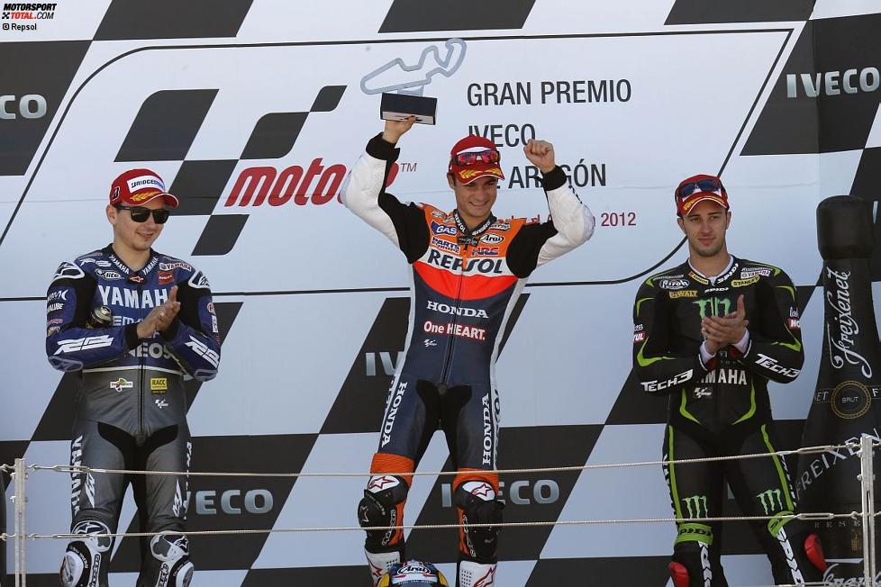 Jorge Lorenzo, Daniel Pedrosa und Andrea Dovizioso 