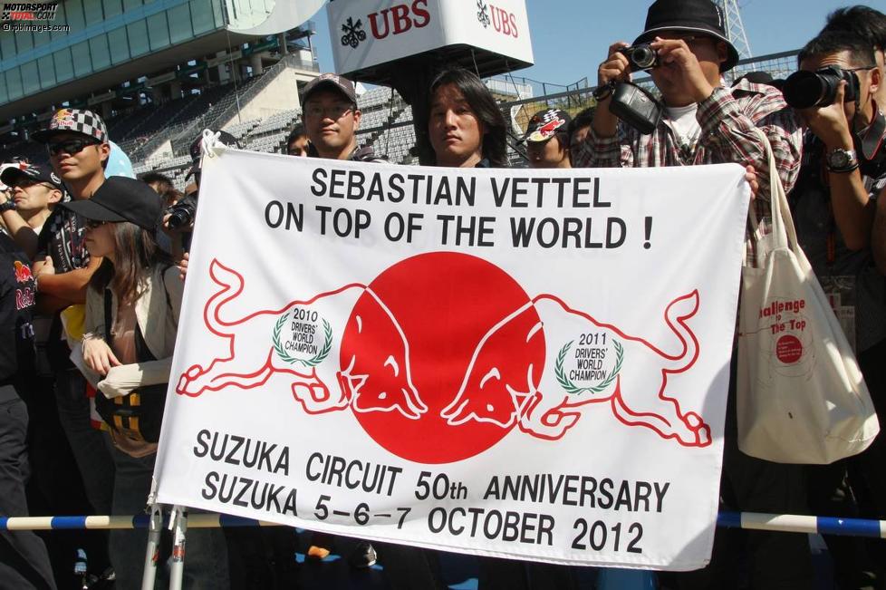 Fans von Sebastian Vettel (Red Bull) 
