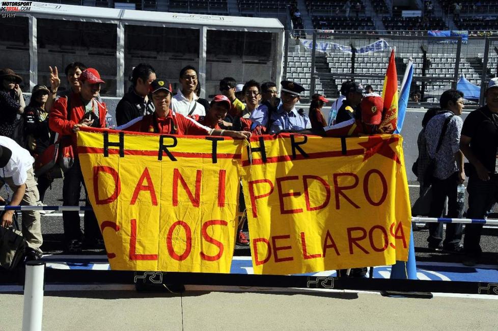 Fans von Dani Clos und Pedro de la Rosa (HRT)