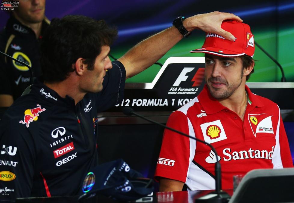 Mark Webber (Red Bull) und Fernando Alonso (Ferrari) 