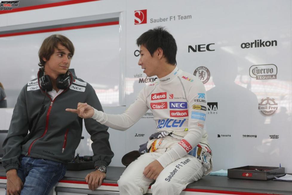 Esteban Gutierrez und Kamui Kobayashi (Sauber) 